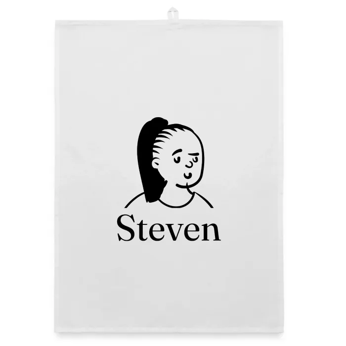 Torchon personnalisé au prénom Steven