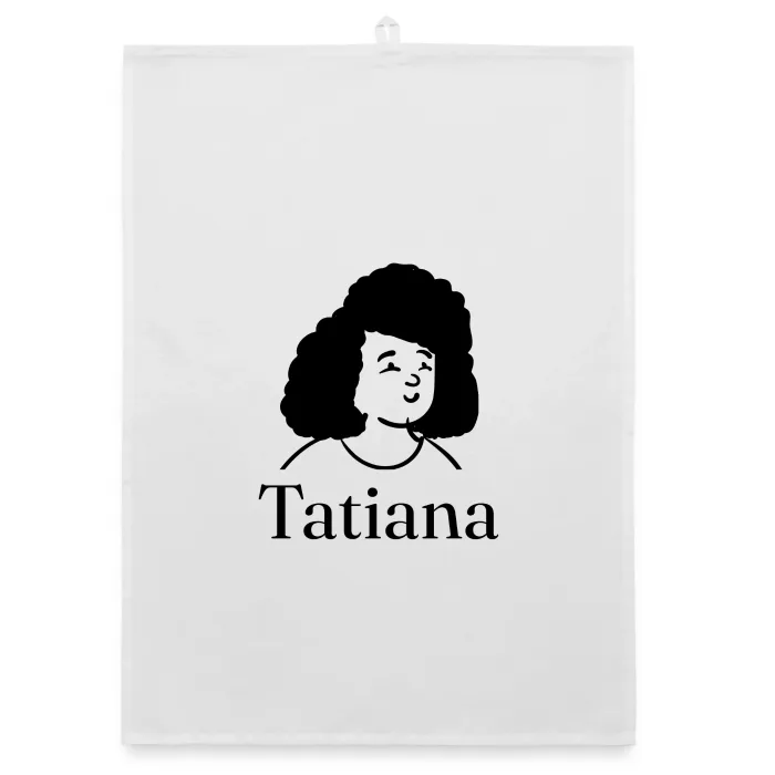 Torchon personnalisé au prénom Tatiana