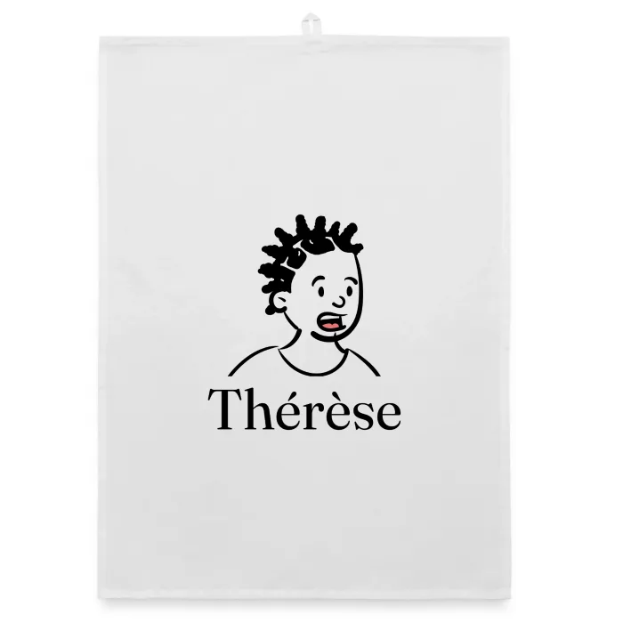 Torchon personnalisé au prénom Thérèse