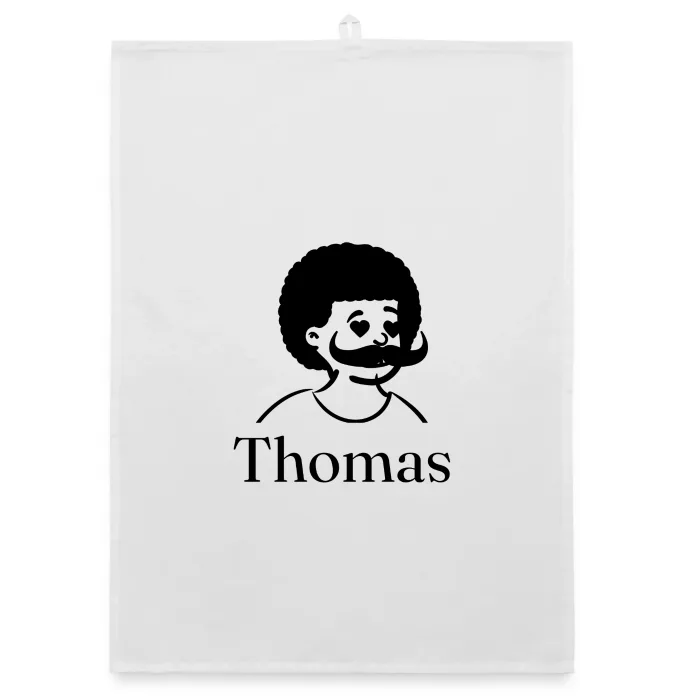 Torchon personnalisé au prénom Thomas