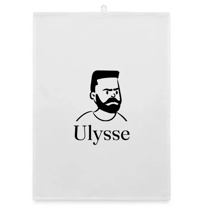 Torchon personnalisé au prénom Ulysse