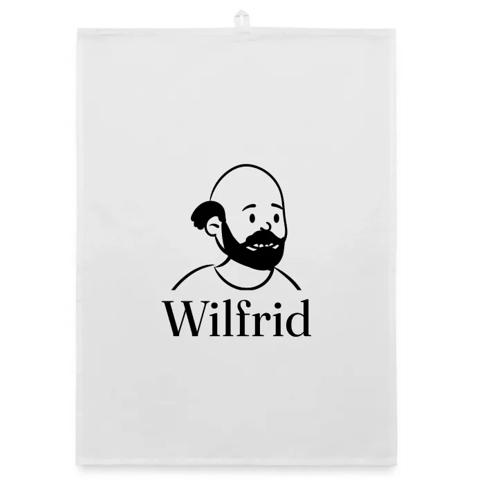 Torchon personnalisé au prénom Wilfrid