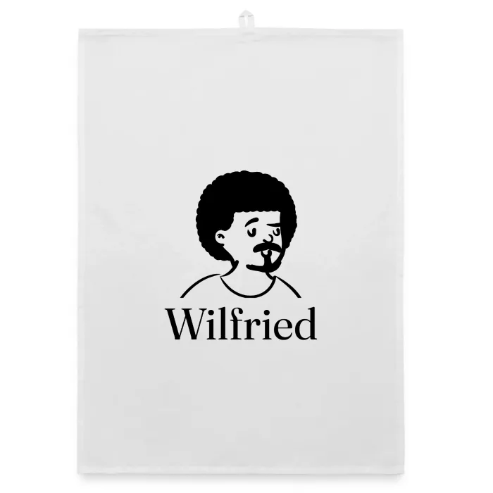 Torchon personnalisé au prénom Wilfried