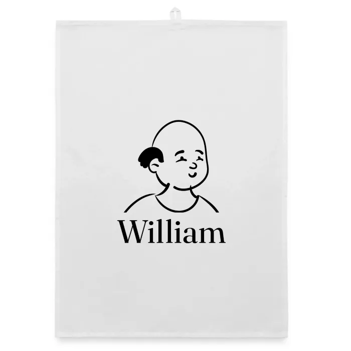 Torchon personnalisé au prénom William