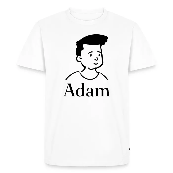 T-shirt personnalisé au prénom Adam