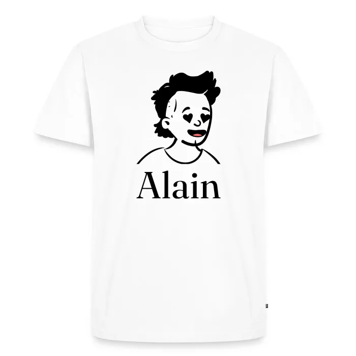 T-shirt personnalisé au prénom Alain