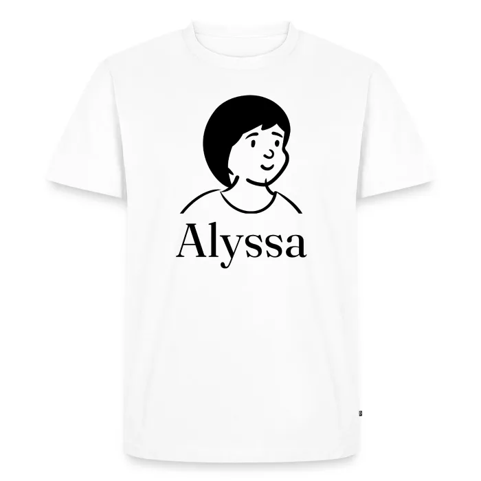 T-shirt personnalisé au prénom Alyssa