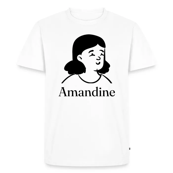 T-shirt personnalisé au prénom Amandine