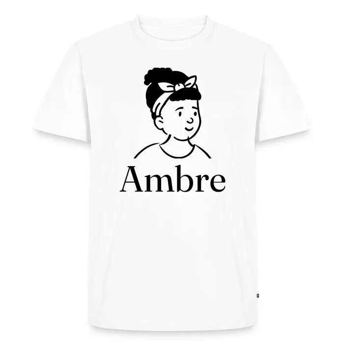 T-shirt personnalisé au prénom Ambre