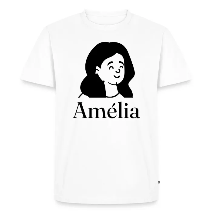 T-shirt personnalisé au prénom Amélia