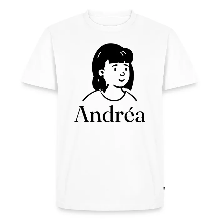 T-shirt personnalisé au prénom Andréa