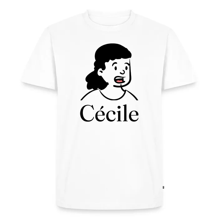 T-shirt personnalisé au prénom Cécile