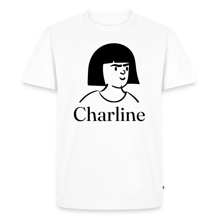 T-shirt personnalisé au prénom Charline