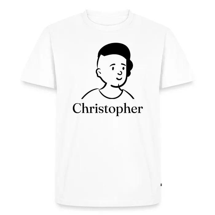 T-shirt personnalisé au prénom Christopher