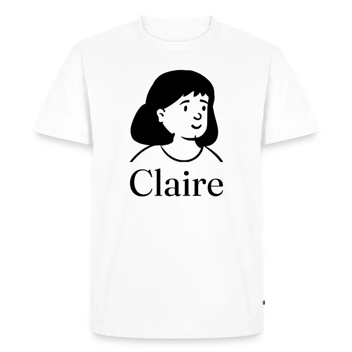 T-shirt personnalisé au prénom Claire