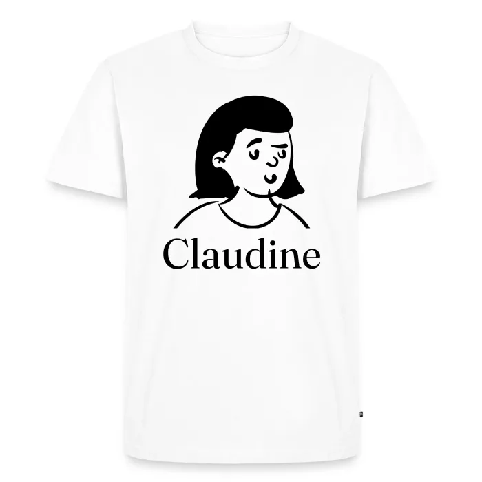 T-shirt personnalisé au prénom Claudine