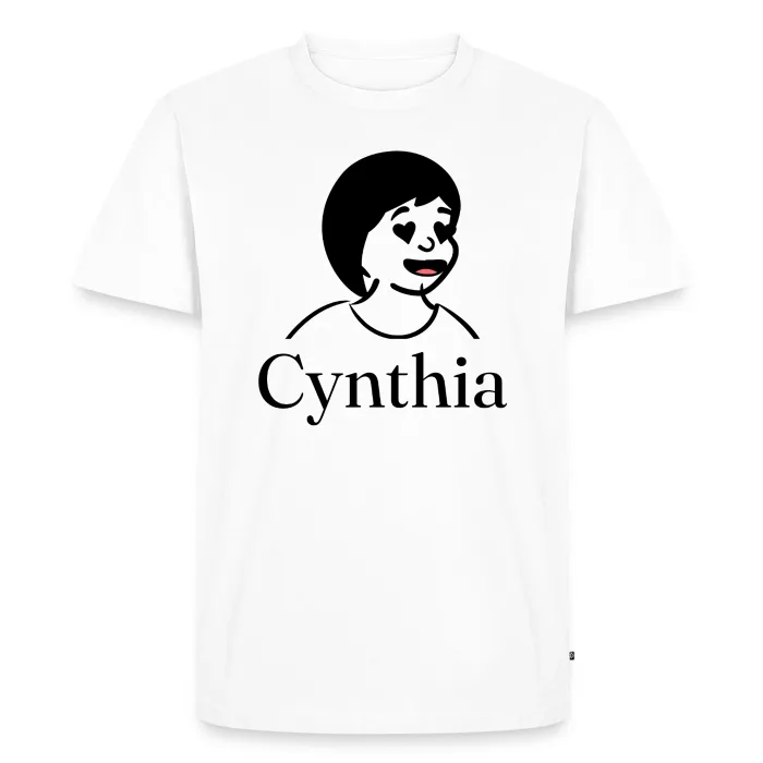 T-shirt personnalisé au prénom Cynthia