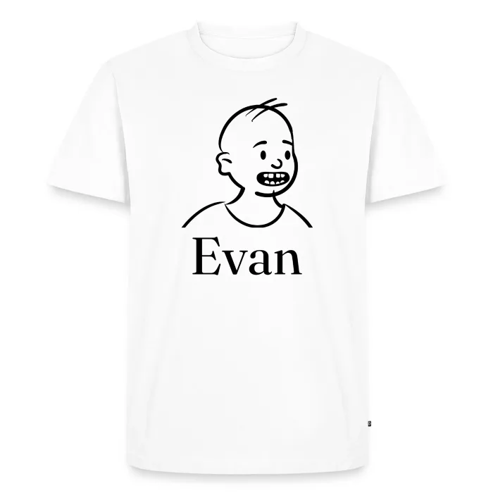 T-shirt personnalisé au prénom Evan