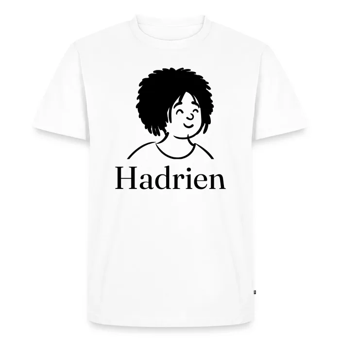 T-shirt personnalisé au prénom Hadrien