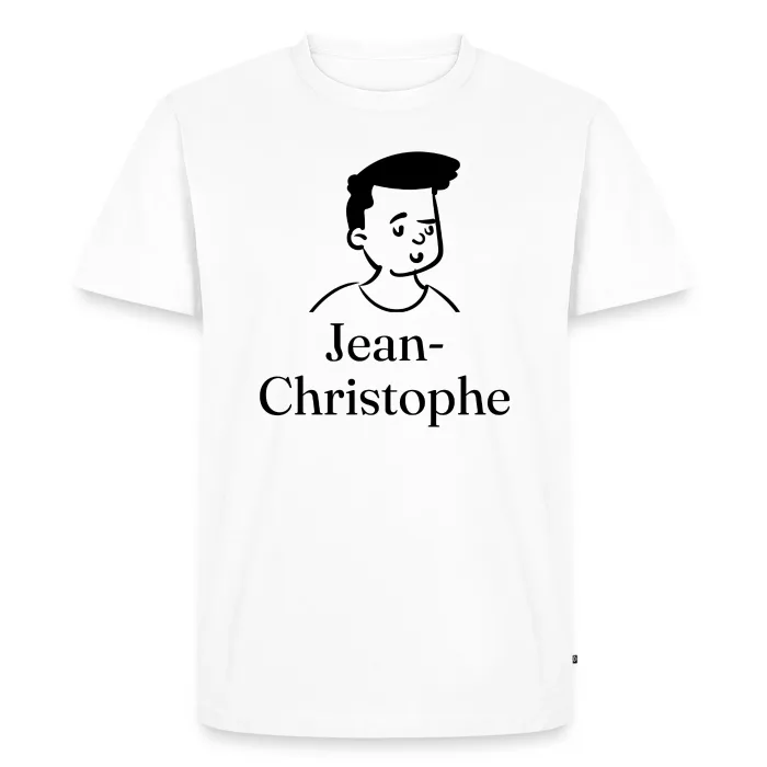 T-shirt personnalisé au prénom Jean-Christophe