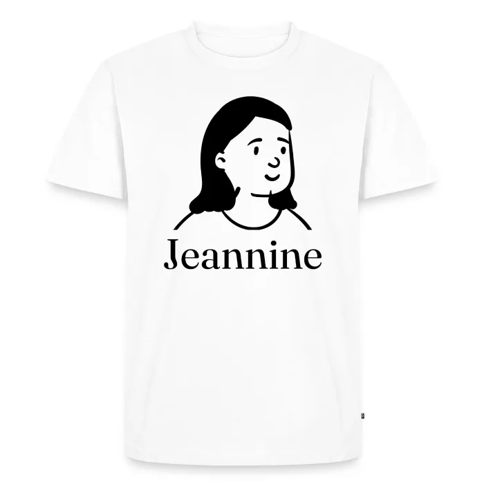 T-shirt personnalisé au prénom Jeannine