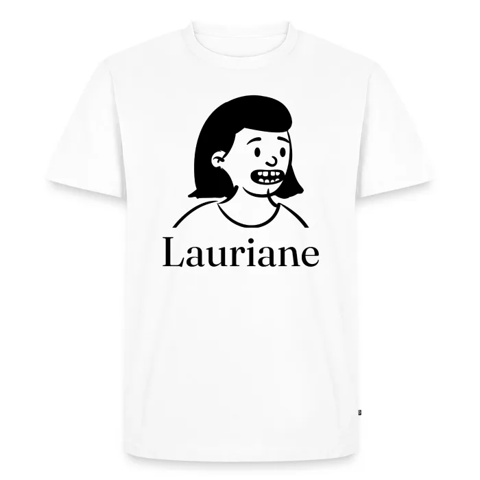 T-shirt personnalisé au prénom Lauriane