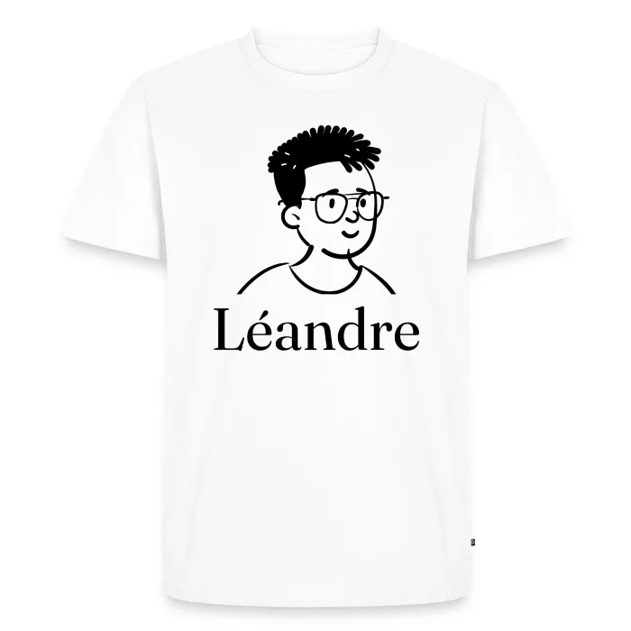 T-shirt personnalisé au prénom Léandre