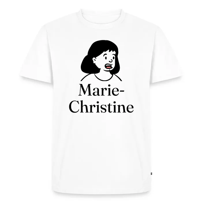T-shirt personnalisé au prénom Marie-Christine