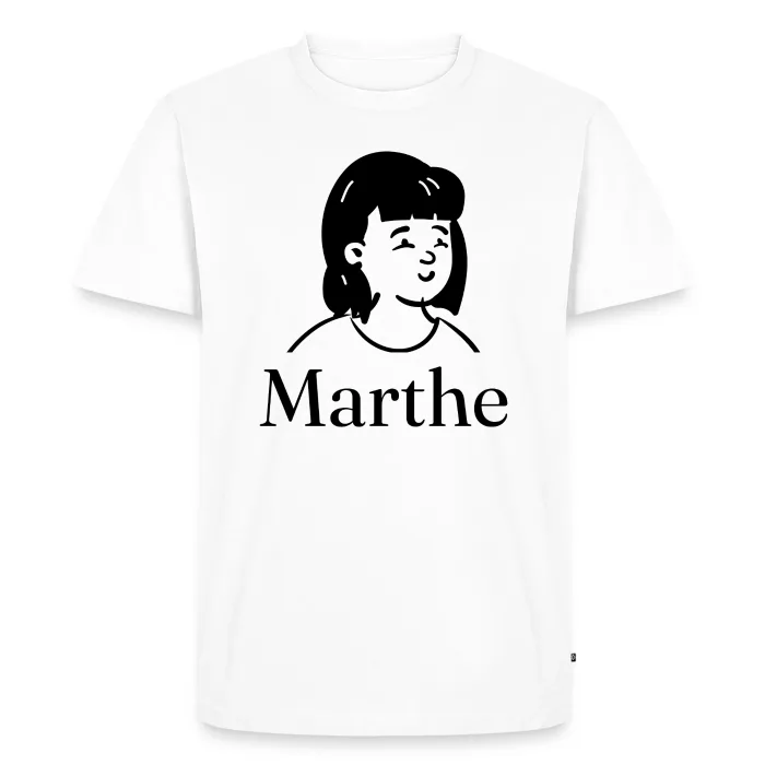 T-shirt personnalisé au prénom Marthe