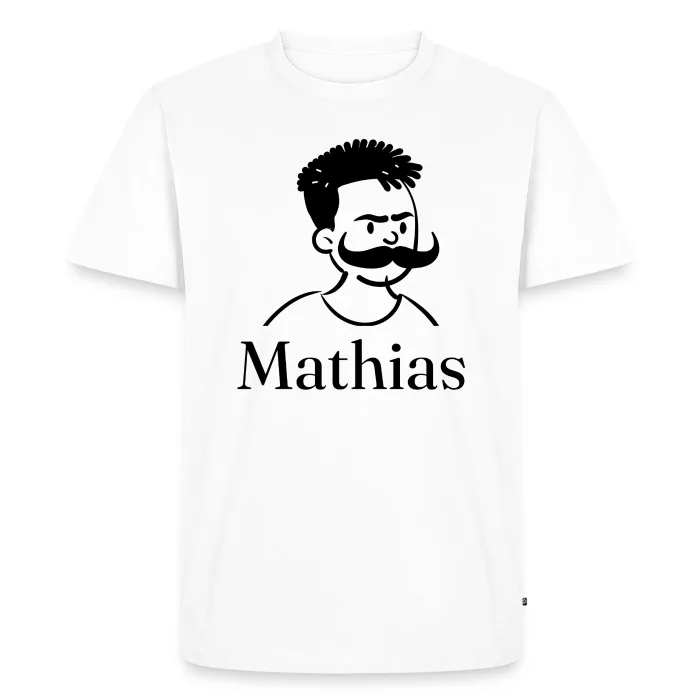 T-shirt personnalisé au prénom Mathias