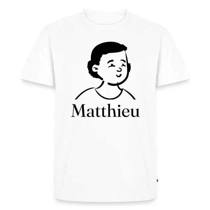 T-shirt personnalisé au prénom Matthieu