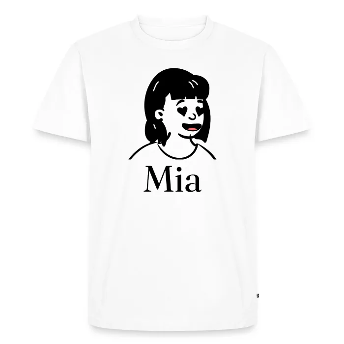 T-shirt personnalisé au prénom Mia