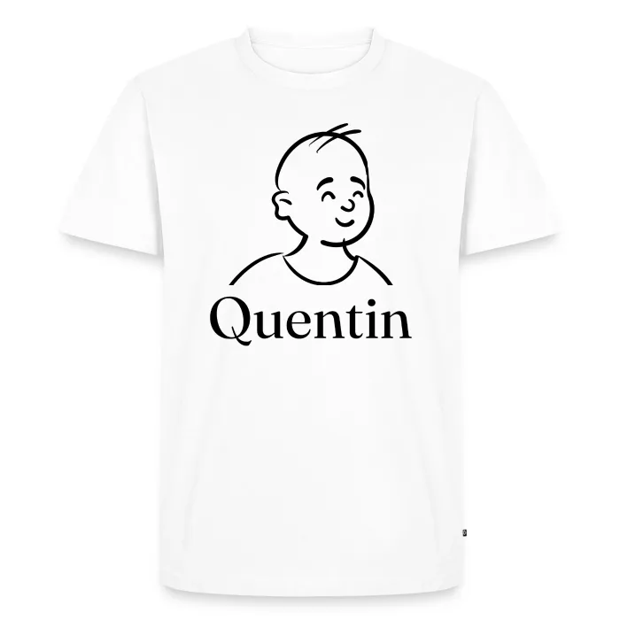 T-shirt personnalisé au prénom Quentin