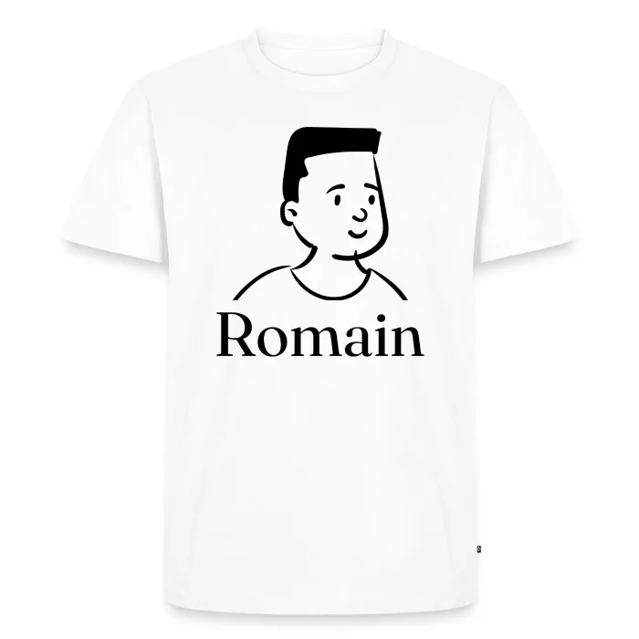 T-shirt personnalisé au prénom Romain
