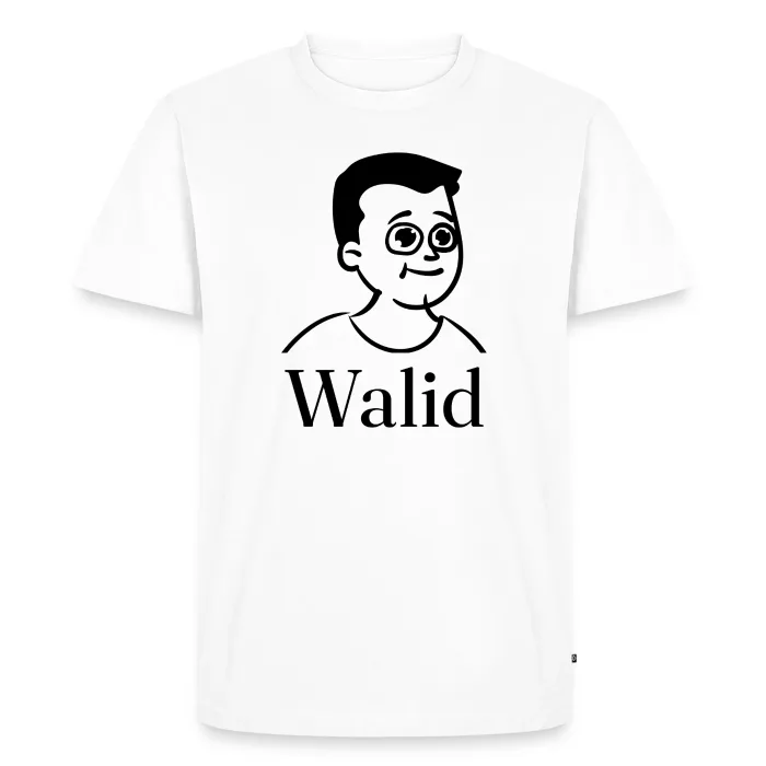 T-shirt personnalisé au prénom Walid