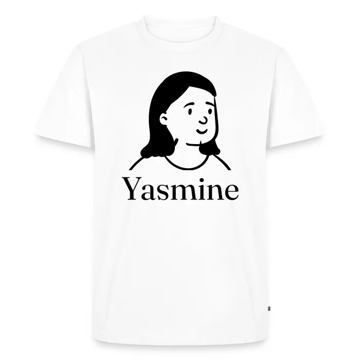 T-shirt personnalisé au prénom Yasmine