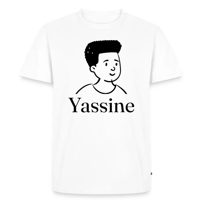 T-shirt personnalisé au prénom Yassine