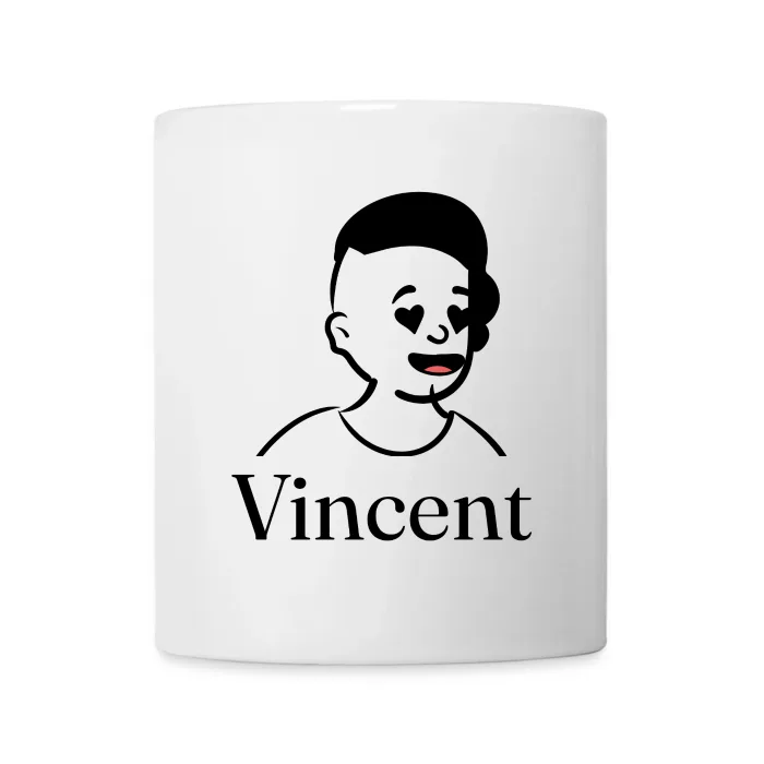 Mug personnalisé au prénom Vincent