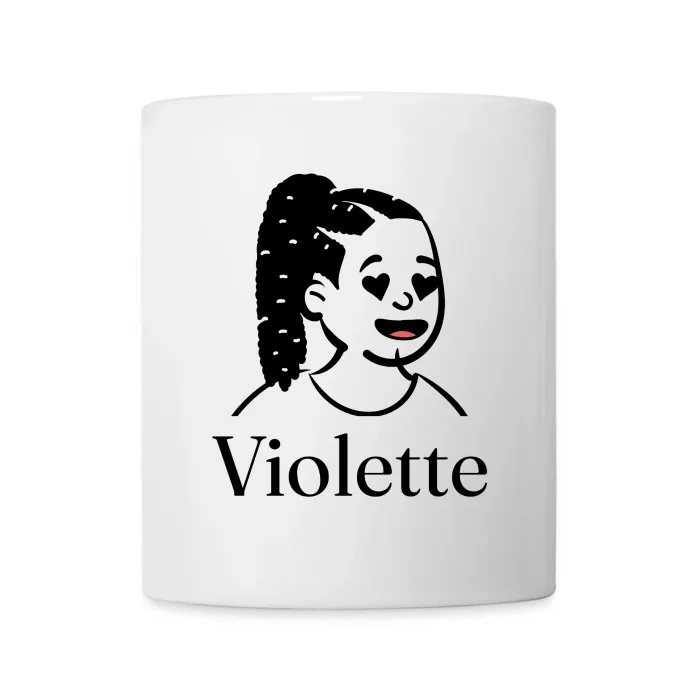 Mug personnalisé au prénom Violette