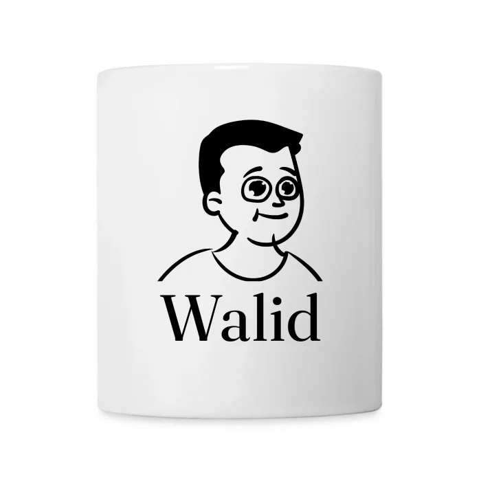 Mug personnalisé au prénom Walid