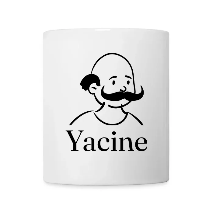 Mug personnalisé au prénom Yacine