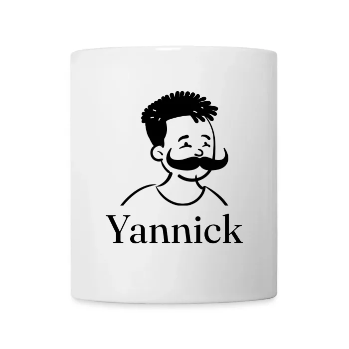 Mug personnalisé au prénom Yannick