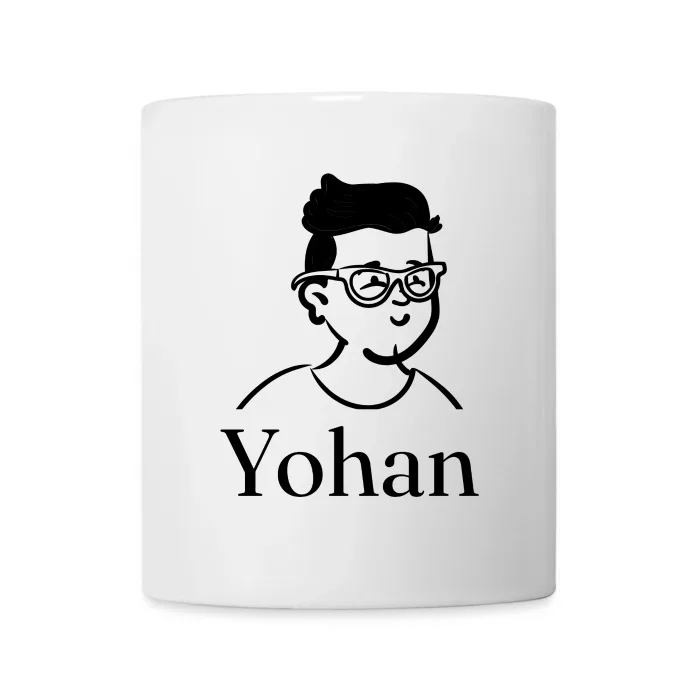 Mug personnalisé au prénom Yohan