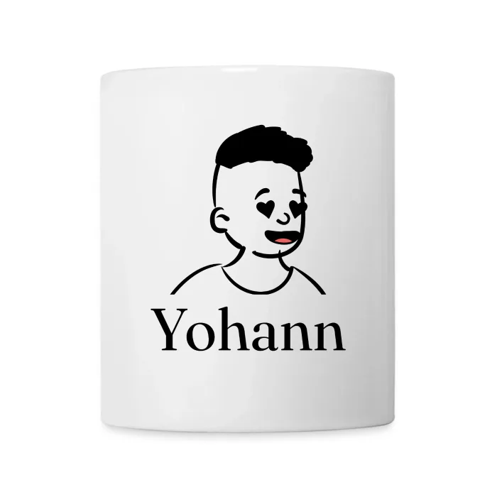 Mug personnalisé au prénom Yohann