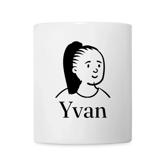 Mug personnalisé au prénom Yvan