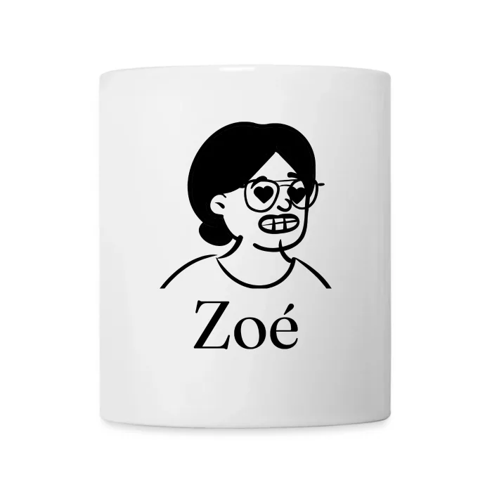 Mug personnalisé au prénom Zoé